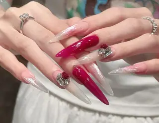 ネイル By moonネイル 🌷ワンホン/韓国風のネイルデザイン