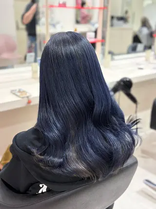 セミロング カラー ヘアアレンジ 💟RINNA 艶カラー💟のヘアスタイル