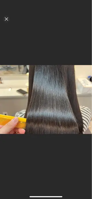 ロング カラー ヘアカラー&縮毛矯正 STAR☆RIVERのヘアスタイル