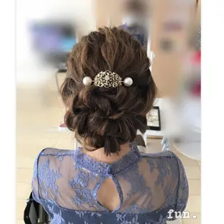 セミロング ヘアアレンジ fun./ヘアセット /エクステ/着付のその他イメージ