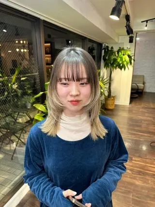 ミディアム カラー ワンホンヘア ケラチン/Kaitoのヘアスタイル