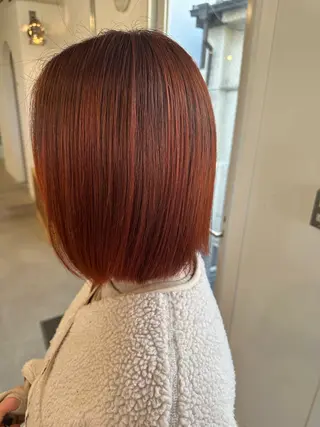 ミディアム カラー 松本 莉央のヘアスタイル