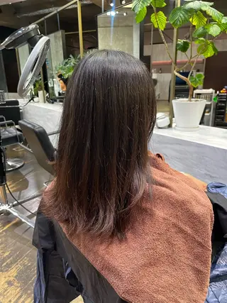 セミロング パーマ フクシマ ココのヘアスタイル