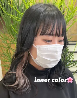 ミディアム 暖色ｶﾗｰ/ﾚｲﾔｰ ｶｯﾄ/Yunaのヘアスタイル