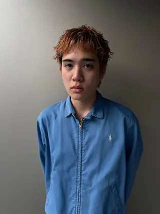 ショート パーマ メンズ 吉田一輝 外国人パーマのヘアスタイル