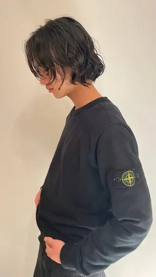 ショート パーマ 熊崎 葵のヘアスタイル