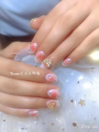 ネイル ショート フィルイン、長さ出し 深爪矯正のネイルデザイン