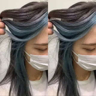セミロング カラー 髪質改善特化 ミサワコウキのヘアスタイル