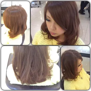 ミディアム 似合わせ／代表 髪質改善/山田将大のヘアスタイル