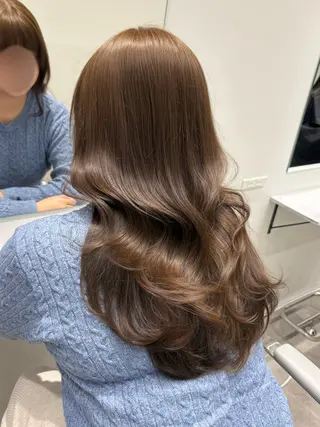 ロング カラー PULSE yokohama所属・横浜駅/韓国レイヤー カット/髪質改善のヘアスタイル