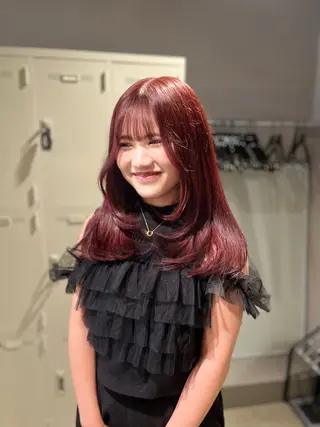 カラー 🥀韓流暖色ヘア 🥀yuzukiのヘアスタイル