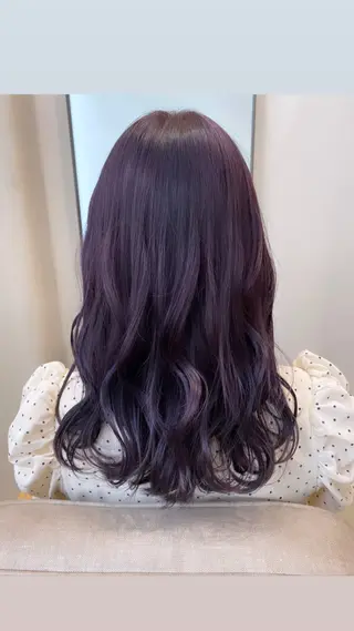 セミロング カラー 🎀ブリーチなし 透明感🎀yuhiのヘアスタイル