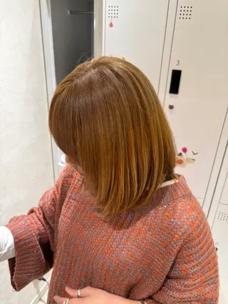 ミディアム 艶カラー/縮毛矯正/ 特殊パーマ/haruのヘアスタイル