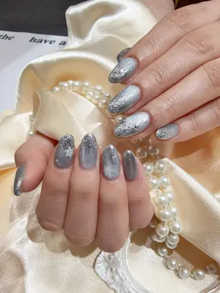 ネイル ネイルサロンAiri 長さ出し·シンプルのネイルデザイン