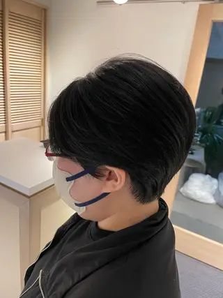 ショート カラー SHEA.学芸大学所属・一箭 恵梧/ロングヘアのヘアスタイル