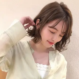 ミディアム 🧡くびれヘア/前髪 顔周り🧡久原結衣のヘアスタイル