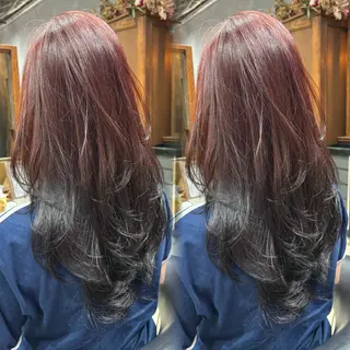 ロング 縮毛矯正/美髪カラー 松田空優哉のヘアスタイル