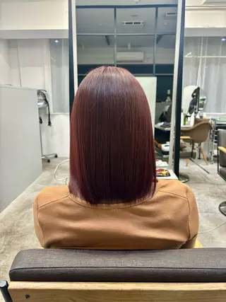 ミディアム カラー メンズパーマ/透明感 カラー/影山乃愛のヘアスタイル