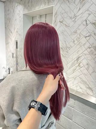 ロング カラー 店長　MANAMI ／ブリーチ／骨格ボブのヘアスタイル