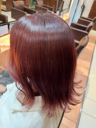 ミディアム カラー 透け感カラー🌿 小島 りなのヘアスタイル