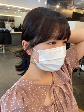 ミディアム 🤍韓国ヘア🇰🇷 タバタサオリ🤍のヘアスタイル