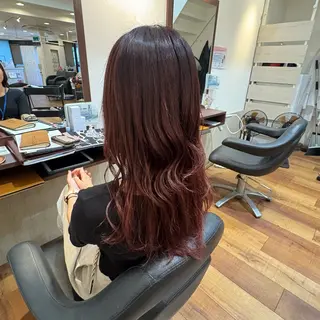 ロング MOLLASALON 浅香山店所属・髪質改善カラー 縮毛矯正🤍辻桃加のヘアスタイル