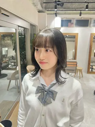 ミディアム カラー 🩵ボブ/レイヤー /髪質改善🩵のヘアスタイル