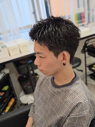 メンズ ショート Lapis 名古屋駅前店所属・LEN名古屋/パーマ 海外ヘア/メンズ特化のヘアスタイル