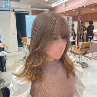 ミディアム カラー nameless miichiのヘアスタイル