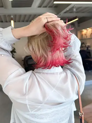 ショート カラー ハイトーン×似合わせ 🌱中川慎之介のヘアスタイル