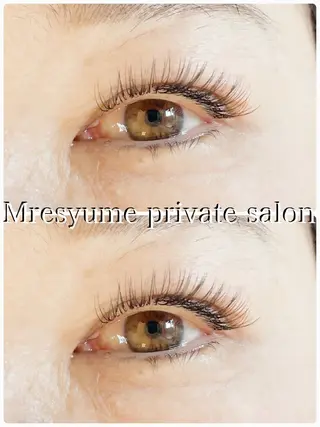 マツエク・マツパ Mresyume MAYUのマツエク・マツパデザイン