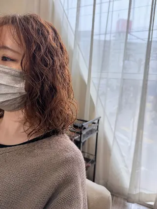 ミディアム パーマ 新越谷noble店長 松本拓也▶◀*.のヘアスタイル