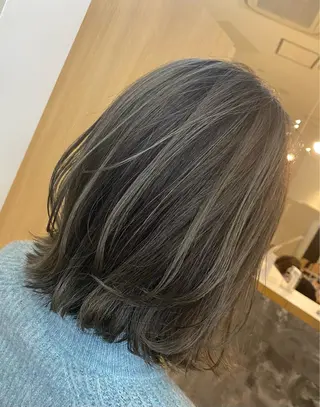 ミディアム カラー salowin梅田茶屋町suite所属・ハイトーンヘア/ 島崎　タクミのヘアスタイル