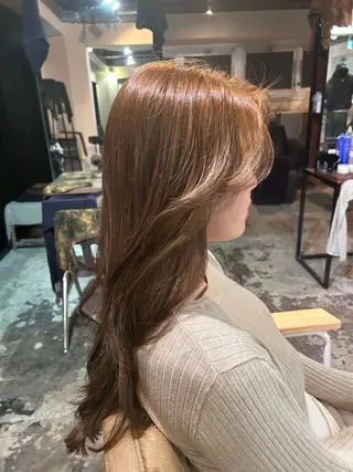 ロング カラー ダブルカラー/ 透明感/SHISEIのヘアスタイル