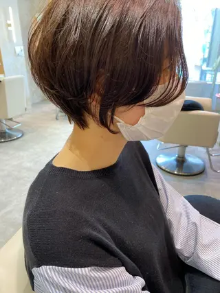 ショート カラー 店長/mao/ 前髪/顔周りカットのヘアスタイル