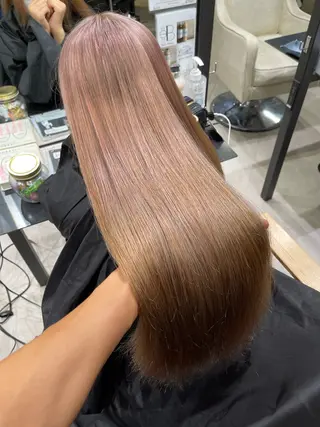 ロング ブリーチ🔥ベージュ /グレー/daikiのヘアスタイル