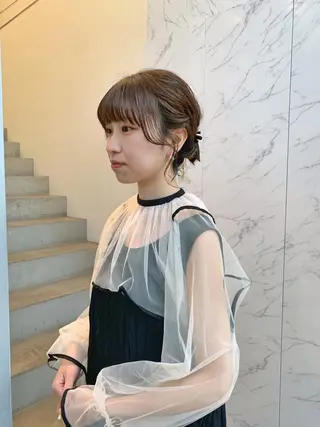 ヘアアレンジ aoi /パーマ /まるみショートのヘアスタイル