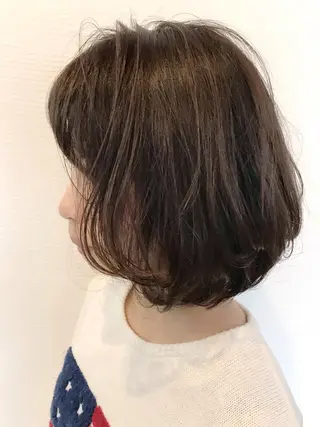 ミディアム パーマ 日比 貴大/ minim hairのヘアスタイル