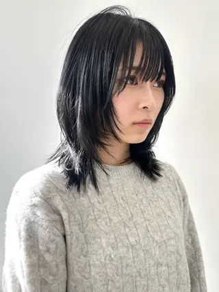 セミロング カラー レイヤーカット/艶髪 ✨💭KIRARIのヘアスタイル