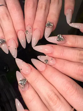 ネイル 33nail✴️栄 スミレ❇️Gel-xのネイルデザイン