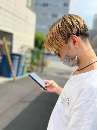 カラー ヘアアレンジ メンズ 池袋/似合わせ/縮毛 髪質改善【ugen】のヘアスタイル