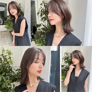 ミディアム 鎌倉 彩のヘアスタイル