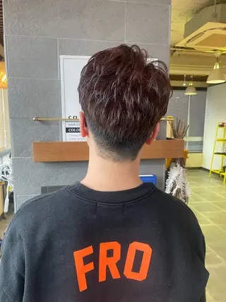 ショート カラー メンズ 溝口 槙里也のヘアスタイル