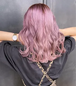 セミロング カラー ORO池田　阪本 希華のヘアスタイル