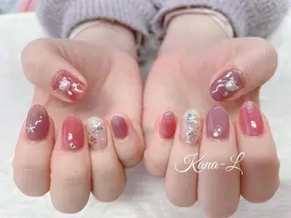 カラー ネイル 芦辺 香奈のネイルデザイン