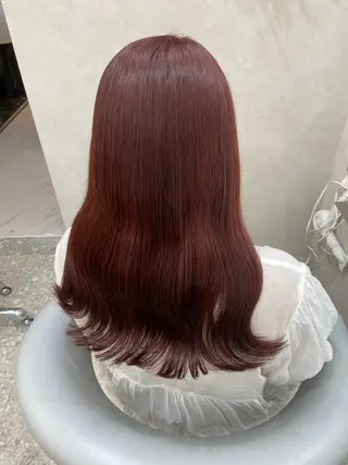ロング カラー 新宿/韓国ヘア 中明度カラー/かやのヘアスタイル