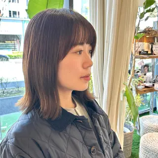 ミディアム カラー ハイトーンカラー/ ケアブリーチ🎀あやのヘアスタイル