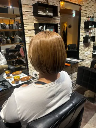 ショート カラー 🍒サクラ🍒 /透明感カラー/艶髪のヘアスタイル