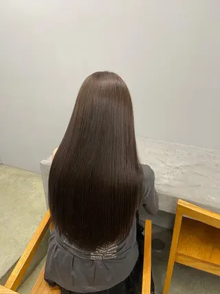 ロング カラー 愛莉/ラベンダー/ ベージュ/ブラウンのヘアスタイル