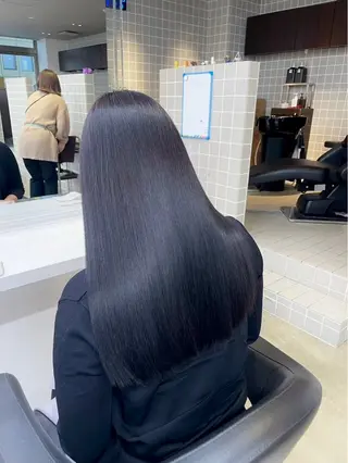 ロング カラー ヘアアレンジ 💎韓国/ レイヤー カット/ 暖色🫧のヘアスタイル